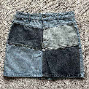 Wild Fable Denim Patchwork Skirt
